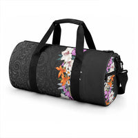Hawaii Tropical Leaves and Flowers Duffle Bag