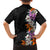 Hawaii Tropical Leaves and Flowers Family Matching Long Sleeve Bodycon Dress and Hawaiian Shirt Tribal Polynesian Pattern LT03 - Polynesian Pride