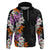 Hawaii Tropical Leaves and Flowers Hoodie Tribal Polynesian Pattern LT03 Pullover Hoodie Black - Polynesian Pride