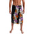 Hawaii Tropical Leaves and Flowers Lavalava Tribal Polynesian Pattern LT03 Black - Polynesian Pride