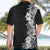 Hawaii Tropical Leaves and Flowers Hawaiian Shirt Tribal Polynesian Pattern Black White Style LT03 - Polynesian Pride