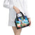 Hawaii Cocktails Shoulder Handbag Parrot with Cute Beach Landscape and Tropical Plants