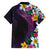 Hawaiian Plumeria-Polynesian Art Tattoo Mauve Color Family Matching Long Sleeve Bodycon Dress and Hawaiian Shirt