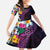 Hawaiian Plumeria-Polynesian Art Tattoo Mauve Color Family Matching Summer Maxi Dress and Hawaiian Shirt