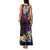Hawaiian Plumeria-Polynesian Art Tattoo Mauve Color Family Matching Tank Maxi Dress and Hawaiian Shirt