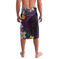 Hawaiian Plumeria-Polynesian Art Tattoo Mauve Color Lavalava