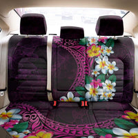 Hawaiian Plumeria-Polynesian Art Tattoo Plum Pink Color Back Car Seat Cover