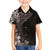 Hawaiian Plumeria-Polynesian Art Tattoo Grayscale Color Family Matching Long Sleeve Bodycon Dress and Hawaiian Shirt