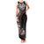 Hawaiian Plumeria-Polynesian Art Tattoo Grayscale Color Family Matching Tank Maxi Dress and Hawaiian Shirt