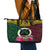 Vanuatu 44th Anniversary Independence Day Leather Tote Bag Boars Tusk and Namele Plant LT03