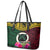 Vanuatu 44th Anniversary Independence Day Leather Tote Bag Boars Tusk and Namele Plant LT03