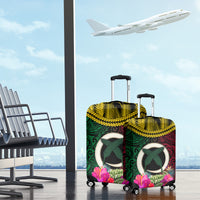 Vanuatu 44th Anniversary Independence Day Luggage Cover Boars Tusk and Namele Plant LT03