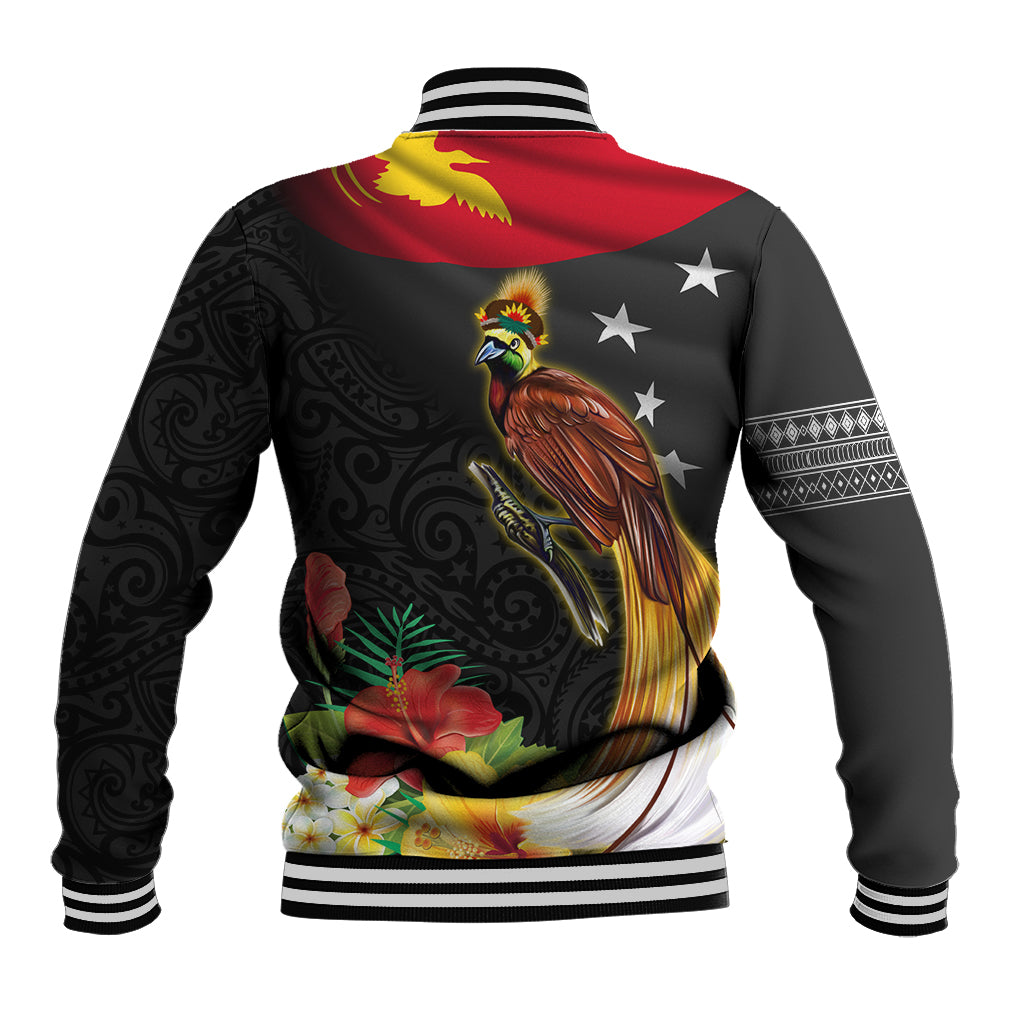 Papua New Guinea Independence Day Baseball Jacket PNG Flag and Bird-of-Paradise
