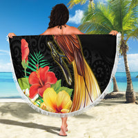 Papua New Guinea Independence Day Beach Blanket PNG Flag and Bird-of-Paradise
