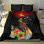 Papua New Guinea Independence Day Bedding Set PNG Flag and Bird-of-Paradise