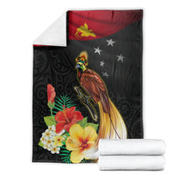 Papua New Guinea Independence Day Blanket PNG Flag and Bird-of-Paradise