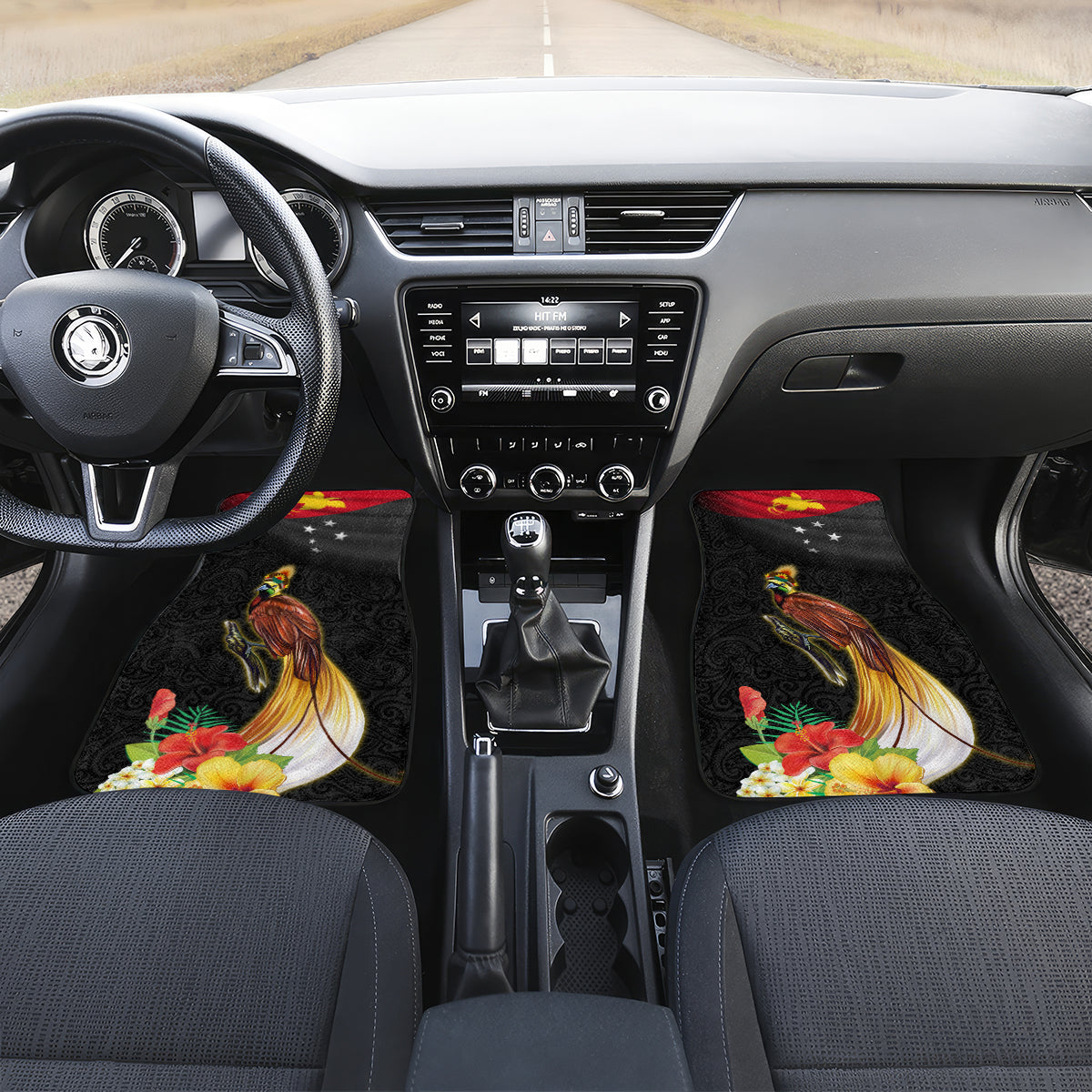 Papua New Guinea Independence Day Car Mats PNG Flag and Bird-of-Paradise