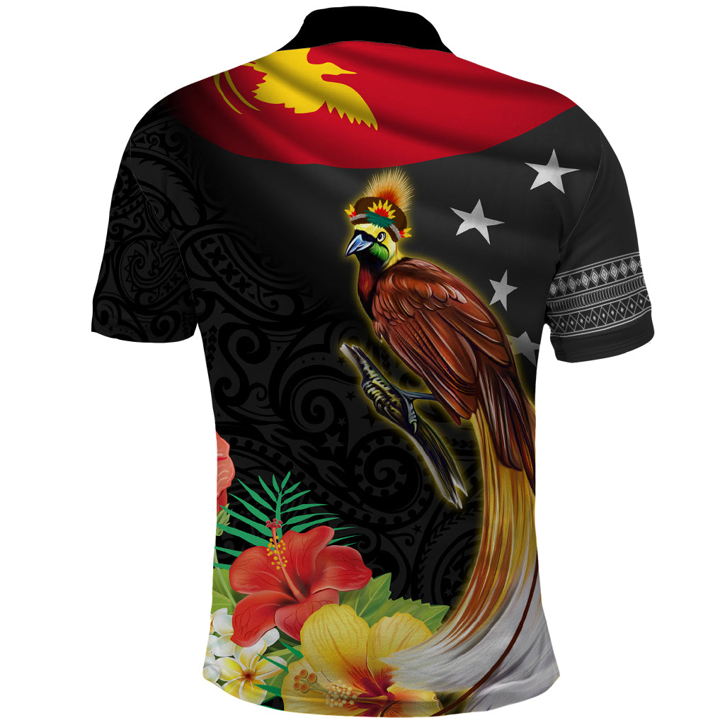 Papua New Guinea Independence Day Polo Shirt PNG Flag and Bird-of-Paradise
