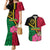 Vanuatu Flag Hibiscus Polynesian Pattern Couples Matching Mermaid Dress and Hawaiian Shirt