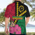 Vanuatu Flag Hibiscus Polynesian Pattern Hawaiian Shirt