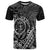 Hawaii Monk Seal and Dolphin T Shirt Polynesian Kakau Pattern Black White Color