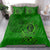 Hawaii Monk Seal and Dolphin Bedding Set Polynesian Kakau Pattern Green