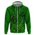 Hawaii Monk Seal and Dolphin Hoodie Polynesian Kakau Pattern Green