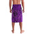 Hawaii Monk Seal and Dolphin Lavalava Polynesian Kakau Pattern Purple