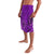 Hawaii Monk Seal and Dolphin Lavalava Polynesian Kakau Pattern Purple