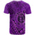 Hawaii Monk Seal and Dolphin T Shirt Polynesian Kakau Pattern Purple