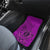 Hawaii Monk Seal and Dolphin Car Mats Polynesian Kakau Pattern Pink