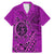 Hawaii Monk Seal and Dolphin Family Matching Mermaid Dress and Hawaiian Shirt Polynesian Kakau Pattern Pink