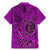 Hawaii Monk Seal and Dolphin Family Matching Mermaid Dress and Hawaiian Shirt Polynesian Kakau Pattern Pink