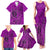 Hawaii Monk Seal and Dolphin Family Matching Tank Maxi Dress and Hawaiian Shirt Polynesian Kakau Pattern Pink