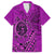 Hawaii Monk Seal and Dolphin Hawaiian Shirt Polynesian Kakau Pattern Pink