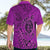 Hawaii Monk Seal and Dolphin Hawaiian Shirt Polynesian Kakau Pattern Pink