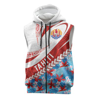 Personalized Tahiti Surfing 2026 Sleeveless Zip Hoodie Marquesan Tattoo-Sporty Style LT03 Multicolor - Polynesian Pride