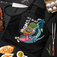 Hawaii Pineapple Surfing Apron It's in My DNA - Kakau and Polynesian Pattern LT03 Black - Polynesian Pride
