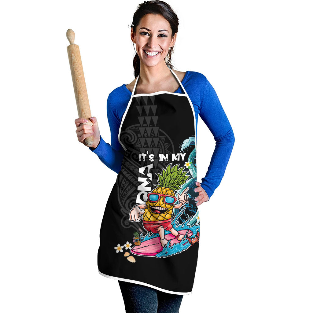 Hawaii Pineapple Surfing Apron It's in My DNA - Kakau and Polynesian Pattern LT03 - Polynesian Pride