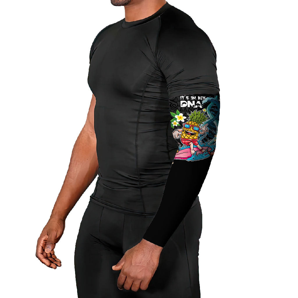 Hawaii Pineapple Surfing Arm Sleeves It's in My DNA - Kakau and Polynesian Pattern LT03 - Polynesian Pride