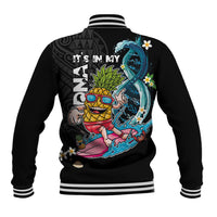 Hawaii Pineapple Surfing Baseball Jacket It's in My DNA - Kakau and Polynesian Pattern LT03 - Polynesian Pride
