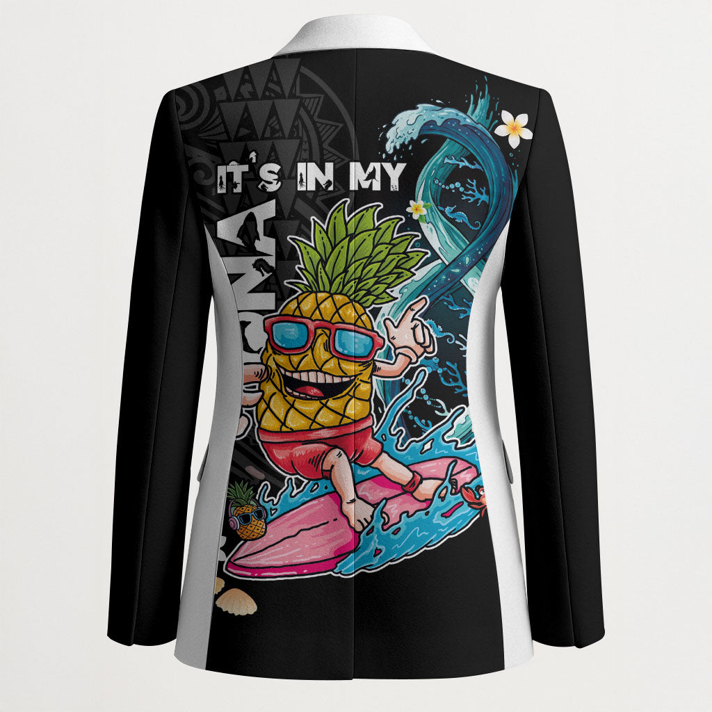 Hawaii Pineapple Surfing Blazer It's in My DNA - Kakau and Polynesian Pattern LT03 - Polynesian Pride