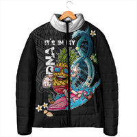 Hawaii Pineapple Surfing Padded Jacket It's in My DNA - Kakau and Polynesian Pattern LT03 - Polynesian Pride