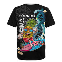 Hawaii Pineapple Surfing Rugby Jersey It's in My DNA - Kakau and Polynesian Pattern LT03 - Polynesian Pride