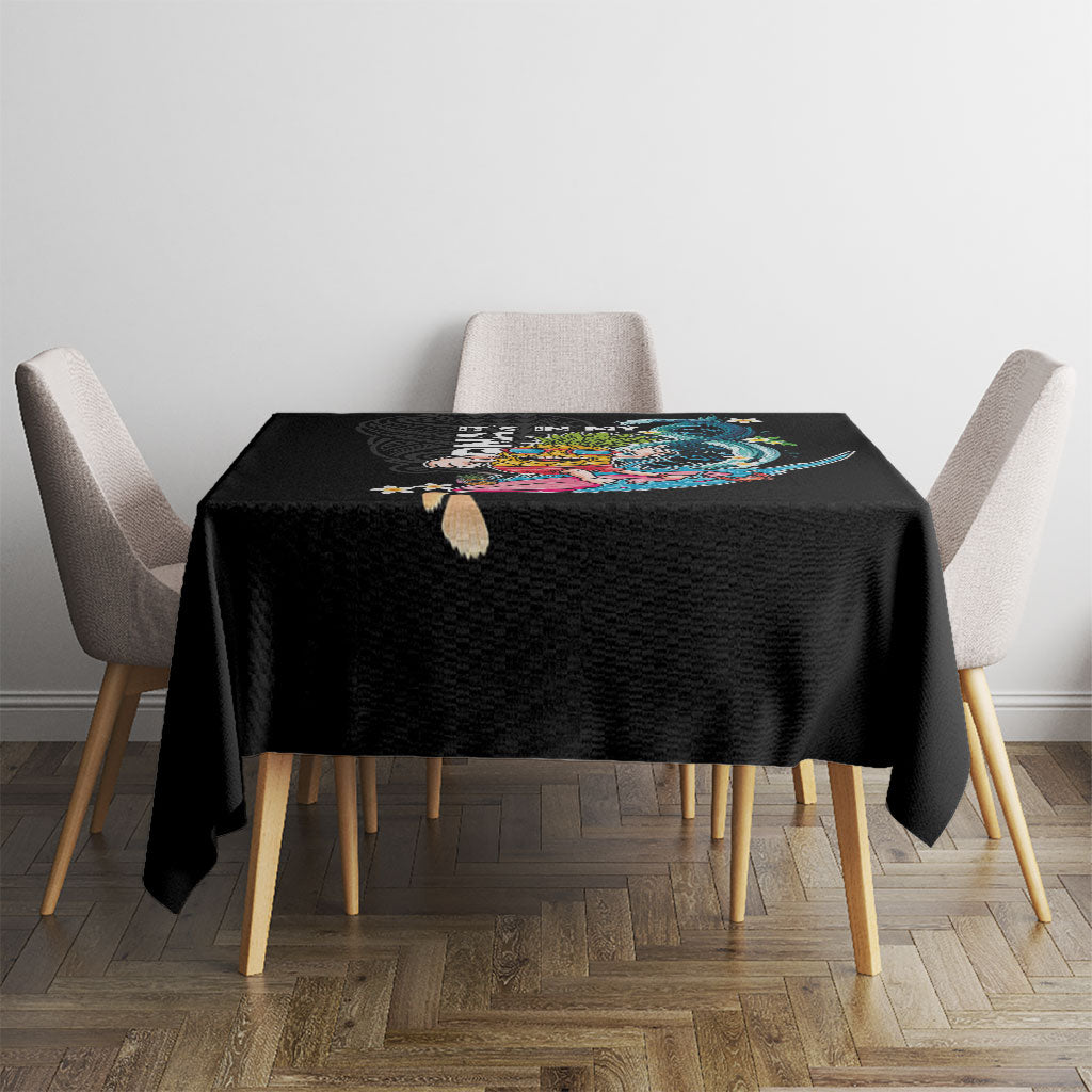 Hawaii Pineapple Surfing Tablecloth It's in My DNA - Kakau and Polynesian Pattern LT03 - Polynesian Pride