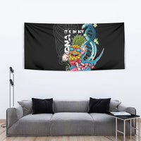 Hawaii Pineapple Surfing Tapestry It's in My DNA - Kakau and Polynesian Pattern LT03 - Polynesian Pride