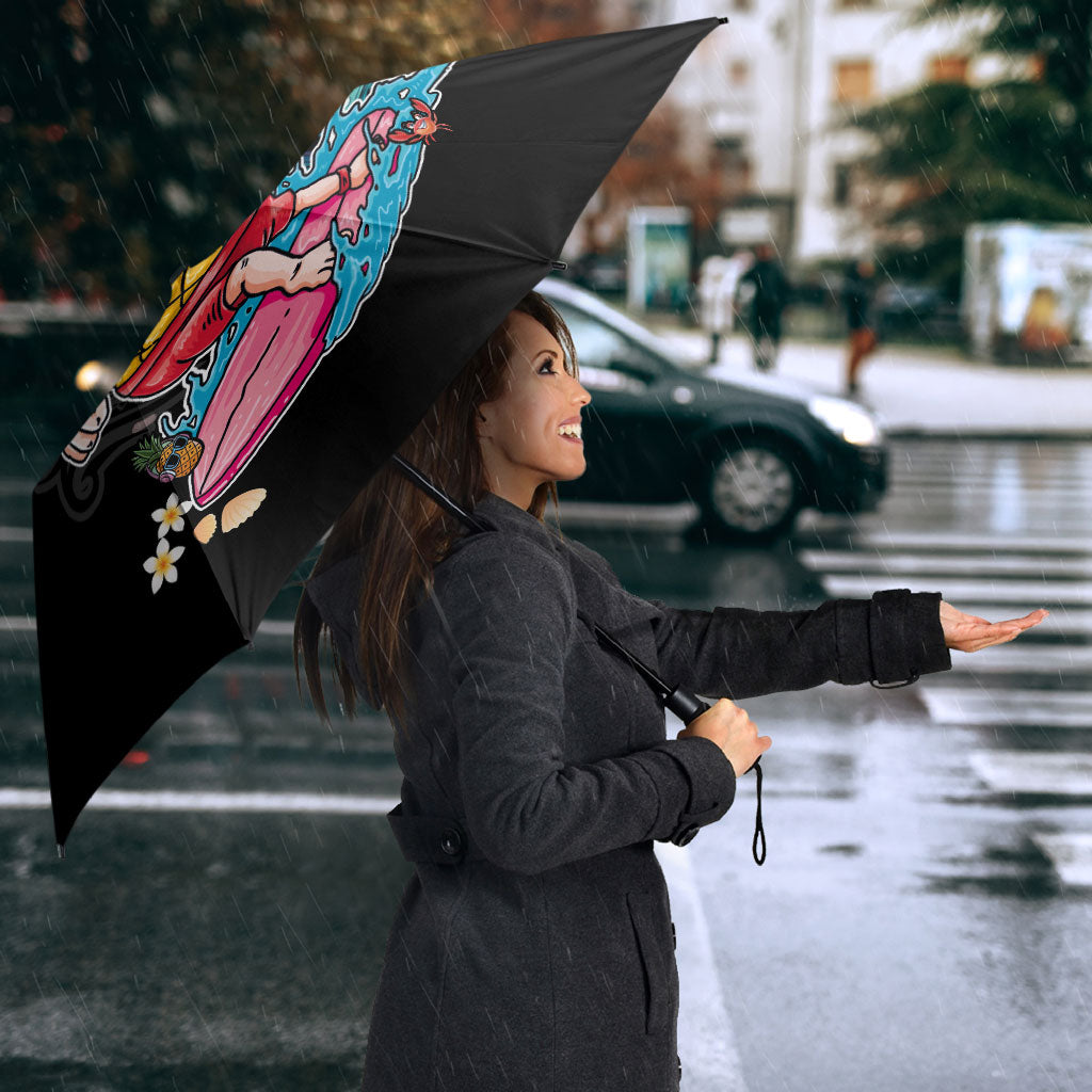 Hawaii Pineapple Surfing Umbrella It's in My DNA - Kakau and Polynesian Pattern LT03 - Polynesian Pride