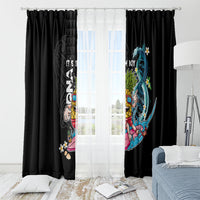 Hawaii Pineapple Surfing Window Curtain It's in My DNA - Kakau and Polynesian Pattern LT03 - Polynesian Pride
