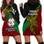 Papua New Guinea East New Britain Province Hoodie Dress PNG Birds Of Paradise Polynesian Arty Style LT03 - Polynesian Pride