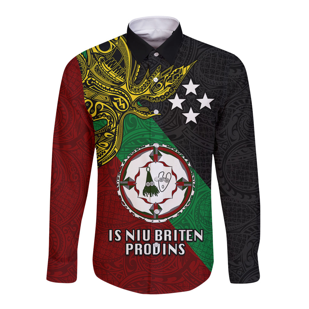 Papua New Guinea East New Britain Province Long Sleeve Button Shirt PNG Birds Of Paradise Polynesian Arty Style LT03 Unisex Green - Polynesian Pride